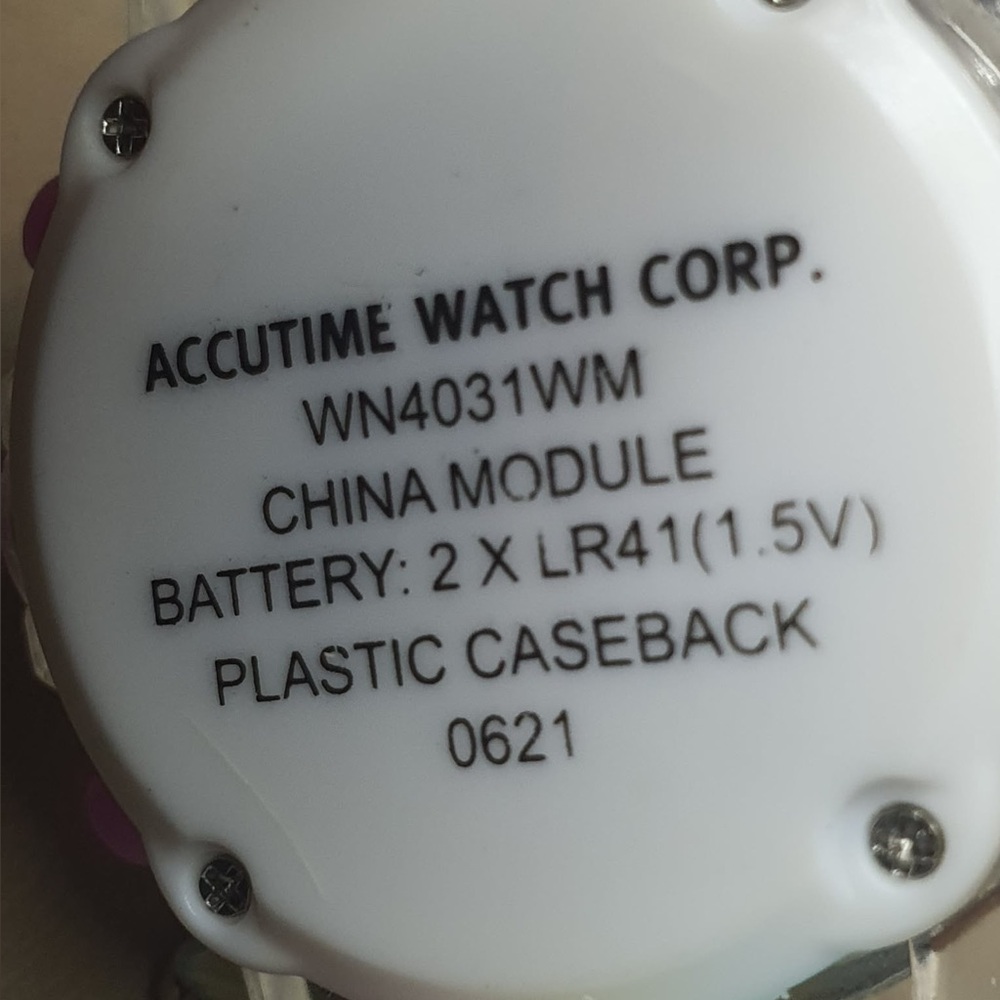 10/$20 Accutime Silver/Rhinestone Silicone Flashing Lights Unicorn Girl's Watch - Picture 4 of 4